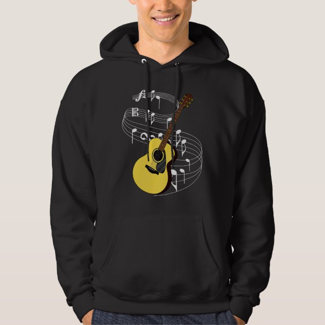 Gitarr Hoodie (Framsida)