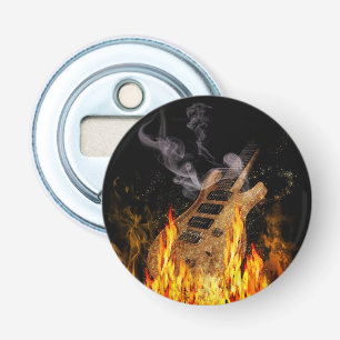 Gitarr i brand flasköppnare