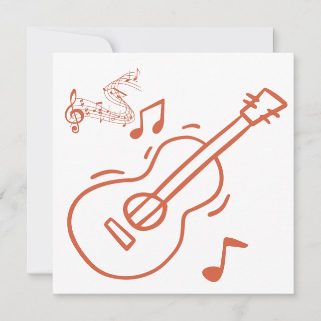 gitarr inbjudningar (Framsida)