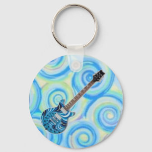 Gitarr Keychain Nyckelring