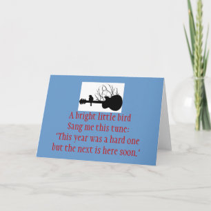 gitarr ljus lite birdSang för A mig som detta Helgkort