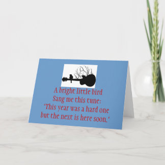 gitarr ljus lite birdSang för A mig som detta Helgkort