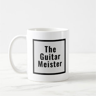 Gitarr Meister Grå Svart Musikinstrument Kaffemugg