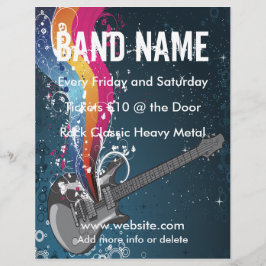 Gitarr Musik Flyer