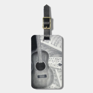 Gitarr- & notbladbagagemärkre bagagebricka