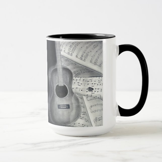 Gitarr & notbladmugg mugg (Höger)