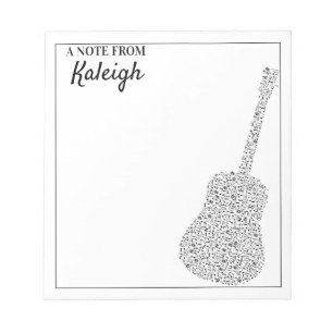 Gitarr Noter Anteckningsblock