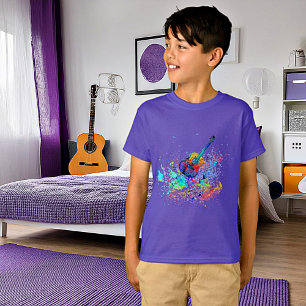 Gitarr och ackord splatter T-shirt