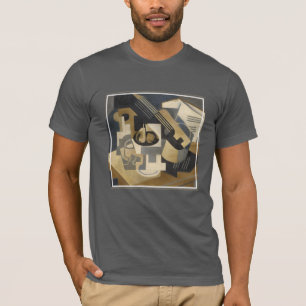 Gitarr- och fruktbunke på ett bord, 1918 t shirt