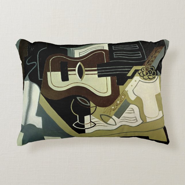 Gitarr och Klarinett, 1920 Prydnadskudde (Framsidan)