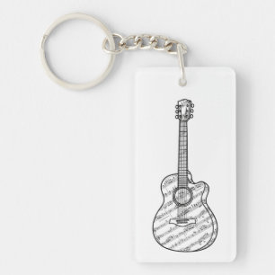 Gitarr och notblad