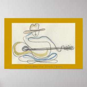 Gitarr Oneliner Poster