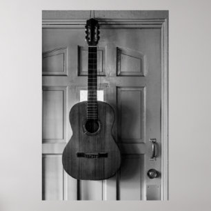 Gitarr på dörren poster