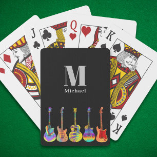 Gitarr personifierad casinokort