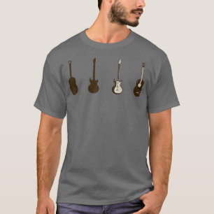Gitarr Plektrum för Guitarist Retro Vintage 1370 T Shirt