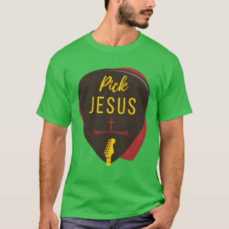 Gitarr Plektrum Jesus Christian Music Guitarist Pa T Shirt