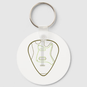 Gitarr Plektrum Nyckelring