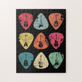 Gitarr Plektrum Retro-Vintage för gästassistent Pussel