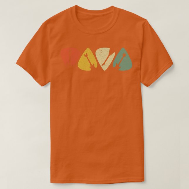 Gitarr Plektrum ThLED Gift För manar T Shirt (Design framsida)