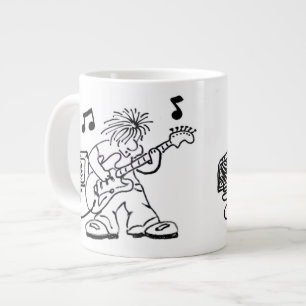 gitarr-snubbe jumbo mugg