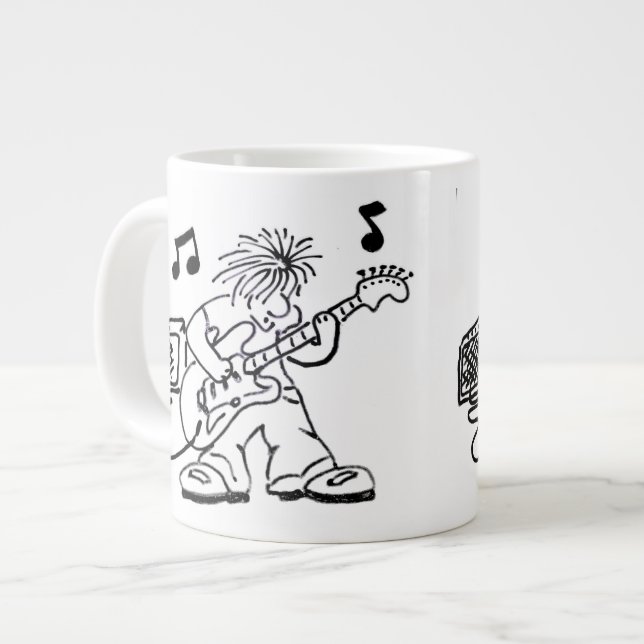 gitarr-snubbe jumbo mugg (Framsida vänster)