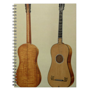 Gitarr som göras av Antonio Stradivarius Anteckningsbok