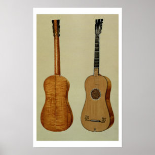 Gitarr som göras av Antonio Stradivarius Poster
