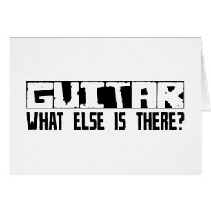 Gitarr vad annat är där? hälsningskort