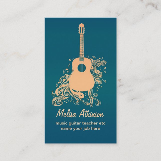 gitarr visitkort (Framsida)