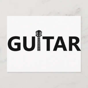 gitarr vykort