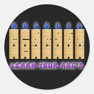GitarrABCS klistermärke