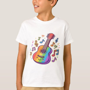 Gitarrälskare – minimalistisk musikillustration t shirt