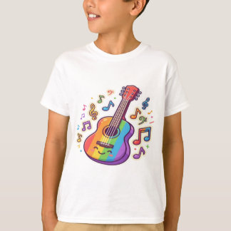 Gitarrälskare – minimalistisk musikillustration t shirt