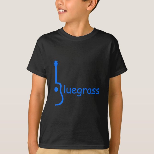 Gitarrblågräs T-shirt (Framsida)