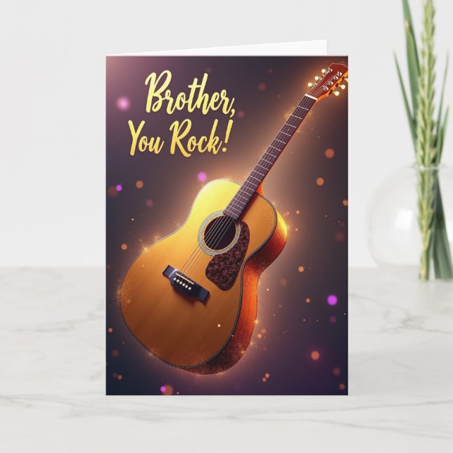 Gitarrbrodern Du Rockar Kort (Framsida)