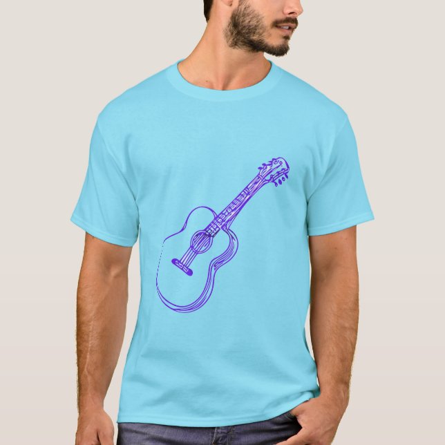 Gitarrdesign  t shirt (Framsida)
