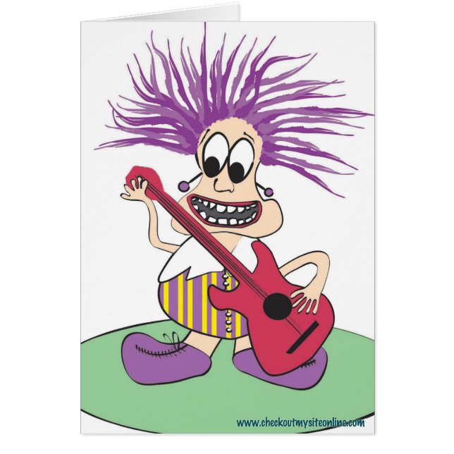 GitarrDude Hälsningskort (Framsidan)