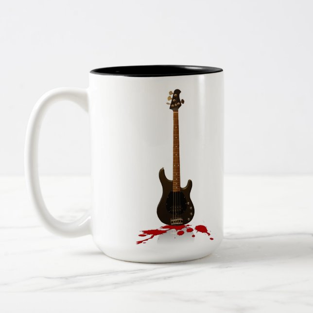 Gitarren-App Två-Tonad Mugg (Vänster)