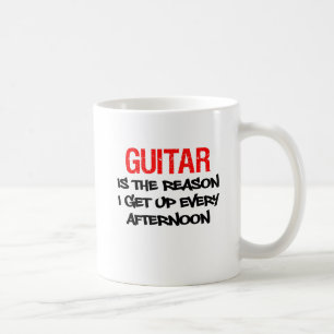 Gitarren är resonera mig utstyrseln varje kaffemugg