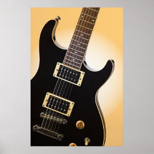 Gitarren avbildar affischen poster