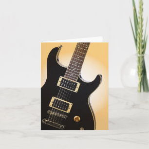 Gitarren avbildar hälsningkort helgkort