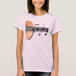 Gitarren med noterar tee shirt