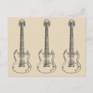 Gitarren skissar vykort