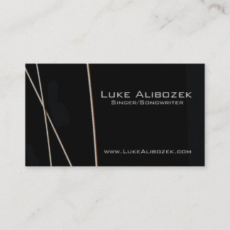 Gitarren stränger musikerkortet visitkort