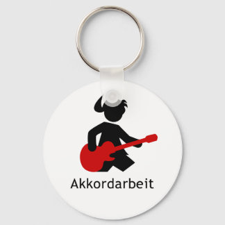 Gitarrengöttin "Akkordarbeit" von Emma Shirt Nyckelring