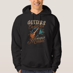 Gitarrer Cadillacs Hillbilly-musik Hoodie