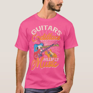 Gitarrer Cadillacs Hillbillymusik - Countrylåtar  T Shirt