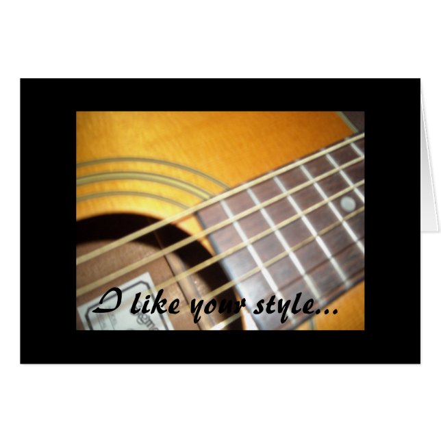 Gitarrer - Jag gillar din stil... OBS Kort (Framsidan Horizontal)