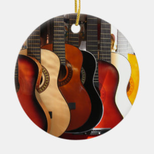 Gitarrer Julgransprydnad Keramik