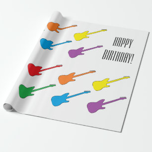 "Gitarrer" som slår in papper Presentpapper